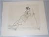 AL HIRSCHFELD Three etchings with aquatint.